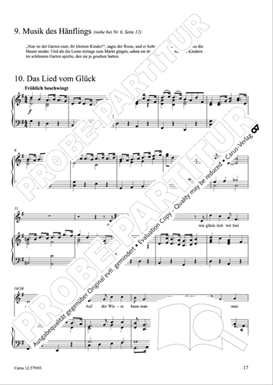 Der Garten des Riesen Children's Choir scores gallery preview page 18