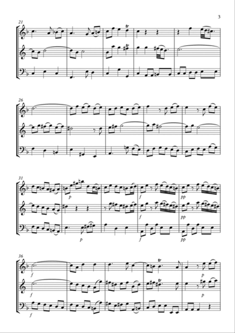 Trio Sonata No.4 Trio Sonata No.4 Woodwind Trio scores gallery preview page 3