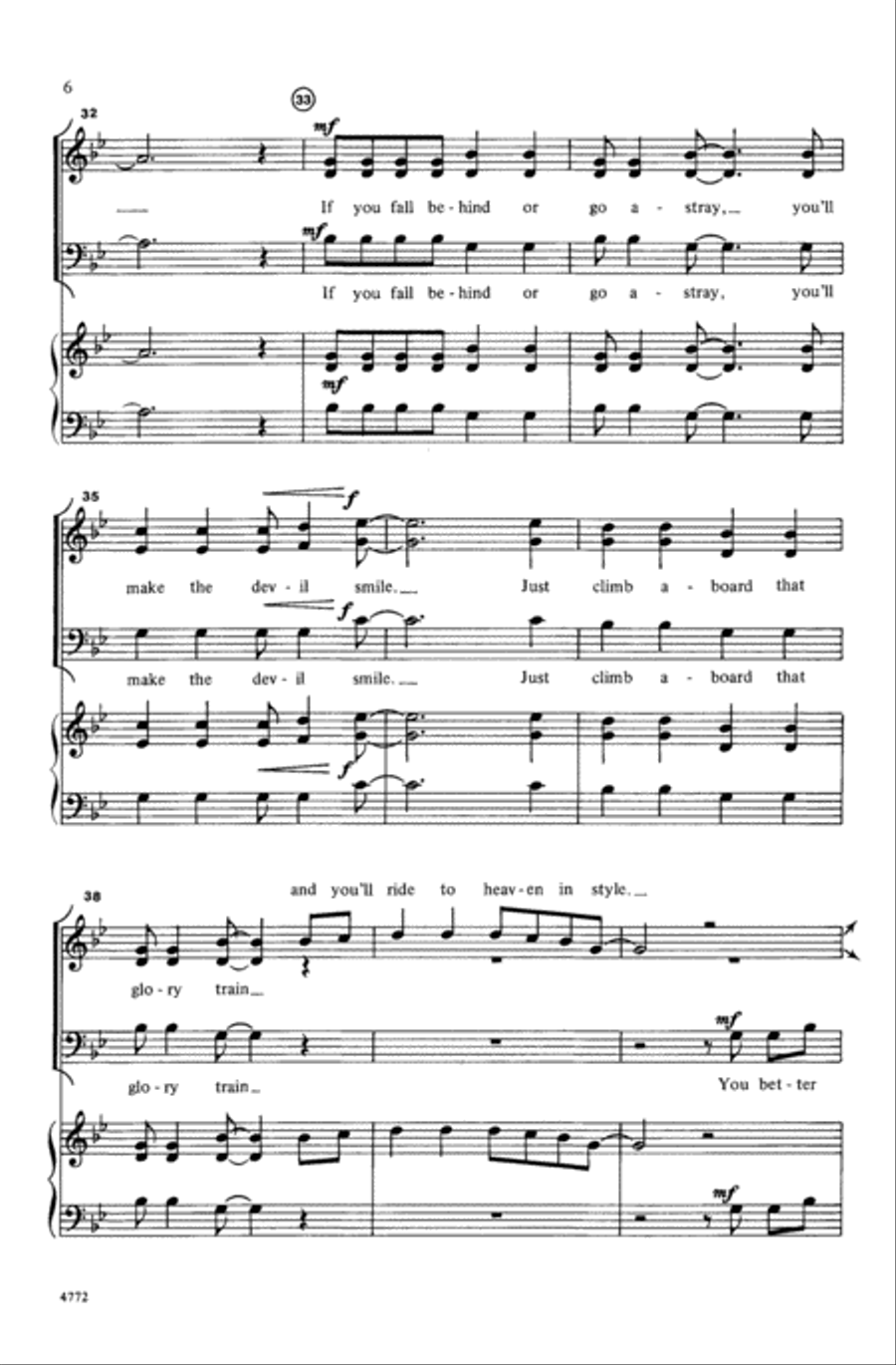 Hitch a Ride A Cappella scores gallery preview page 5