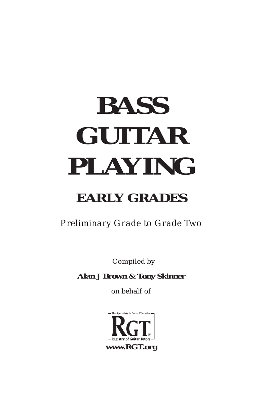 RGT Bass Guitar Playing Early Grades Prelim-2 Bass Guitar scores gallery preview page 2