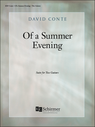 Book cover for Of a Summer Evening