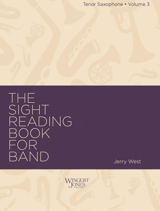 Sight Reading Book For Band, Vol 3 - Tenor Sax