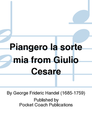 Book cover for Piangero la sorte mia from Giulio Cesare