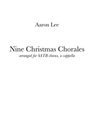 Book cover for Nine Christmas Chorales (for SATB choir, a cappella)