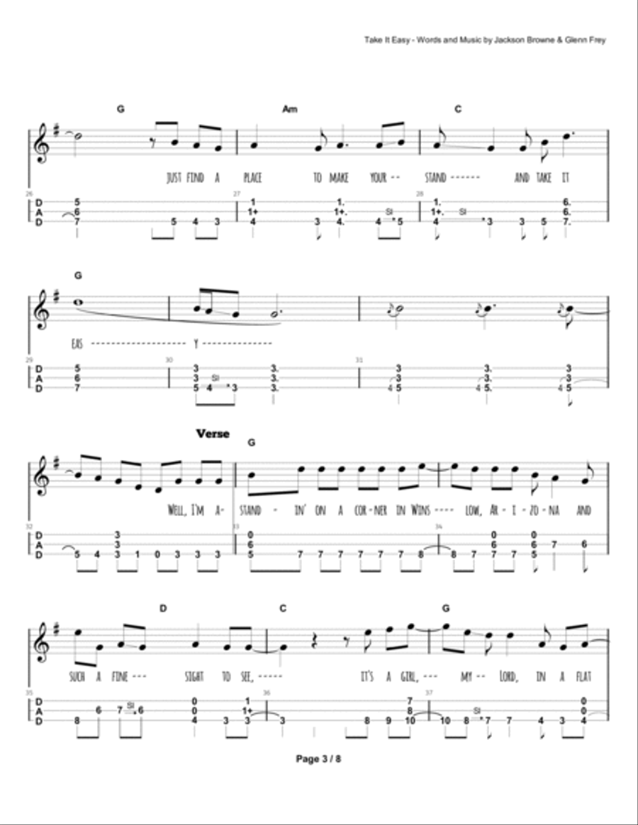 Take It Easy Dulcimer scores gallery preview page 4