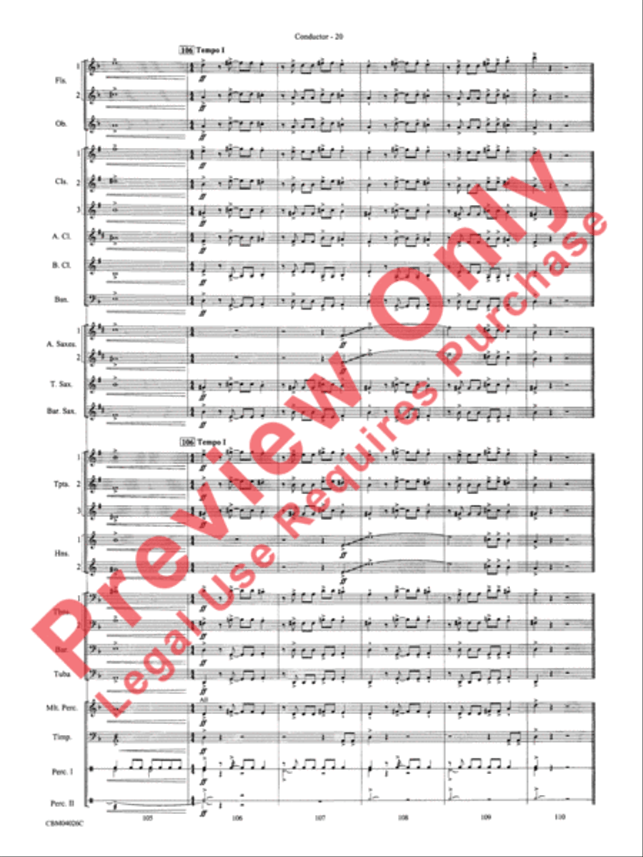 Go West! Concert Band scores gallery preview page 23