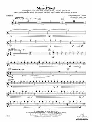 Man of Steel, Suite from: Flute