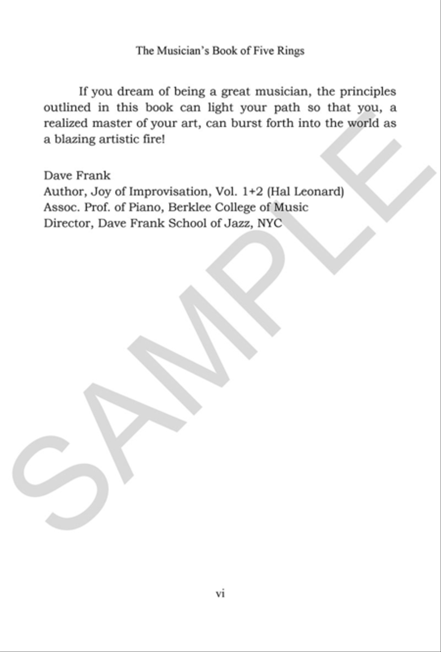 The Musician's Book of Five Rings Collection / Songbook scores gallery preview page 4