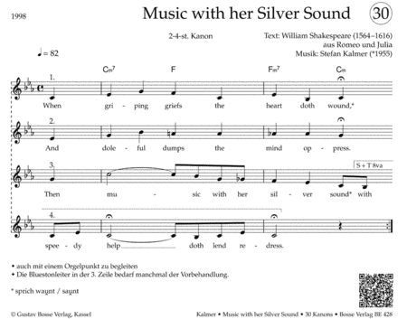 Music with her Silver Sound