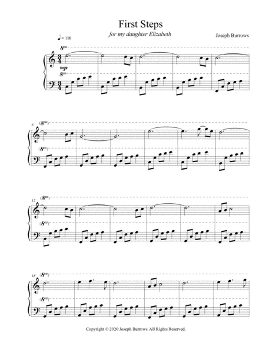 First Steps - Piano Solo First Steps - Piano Solo Piano Solo scores gallery preview page 1