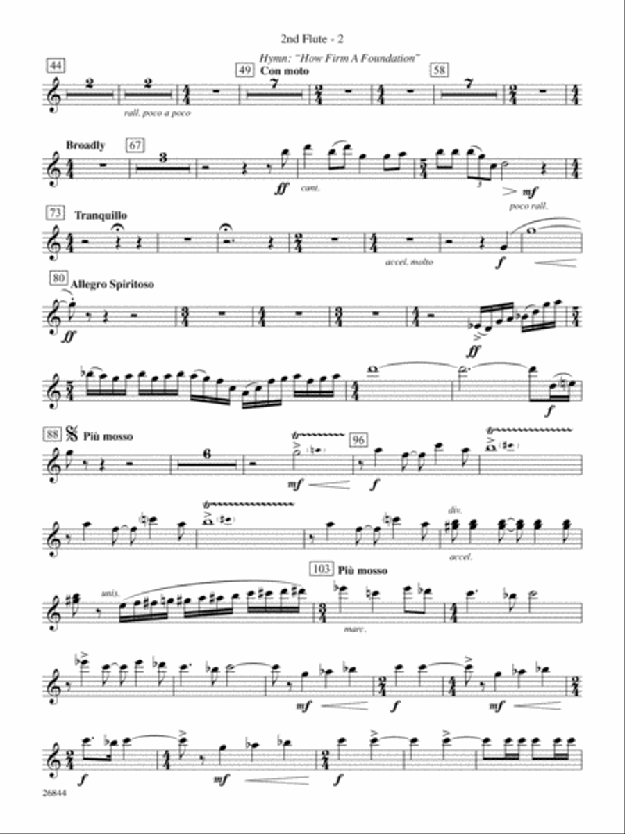 Foundation: 2nd Flute Concert Band scores gallery preview page 2