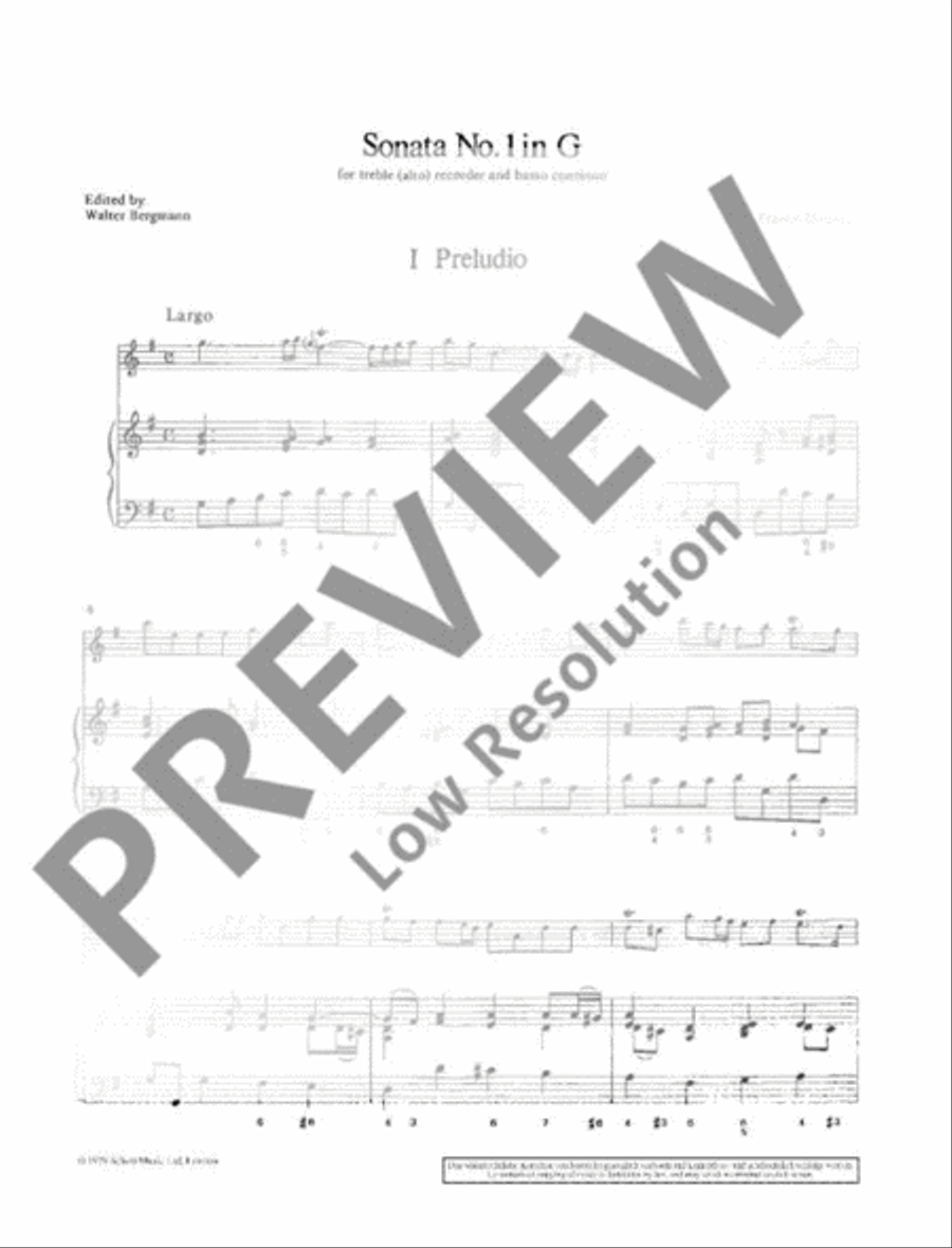 Sonata Alto Recorder scores gallery preview page 6
