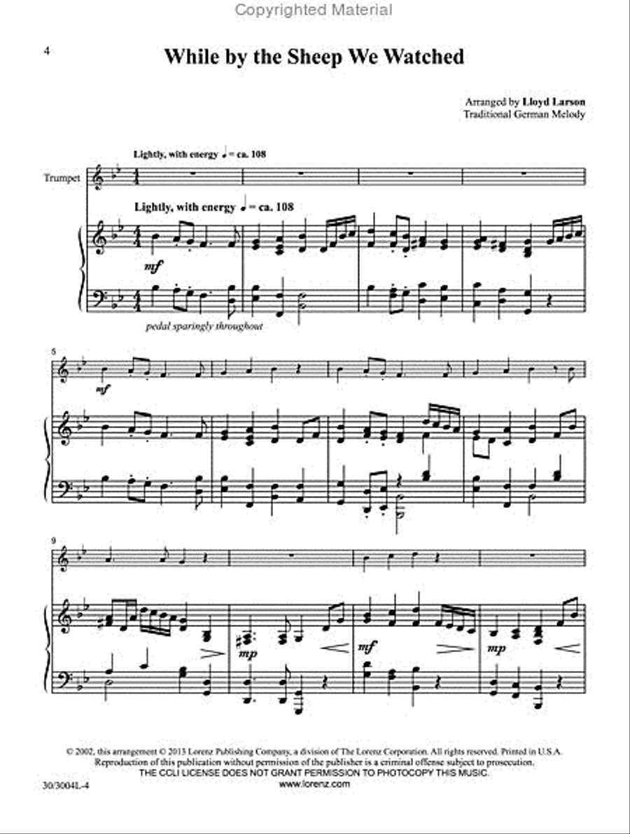 Trumpet Tidings of Joy! Trumpet Tidings of Joy! Trumpet Solo scores gallery preview page 2