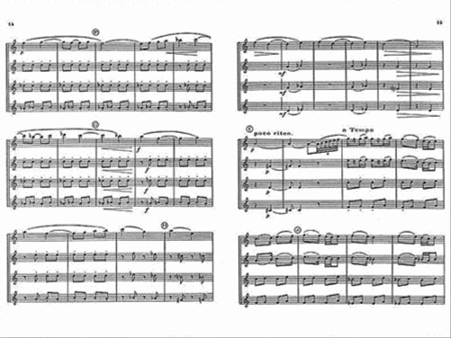 Pierre-max Dubois - Quatuor Pour Flutes Flute Solo scores gallery preview page 3