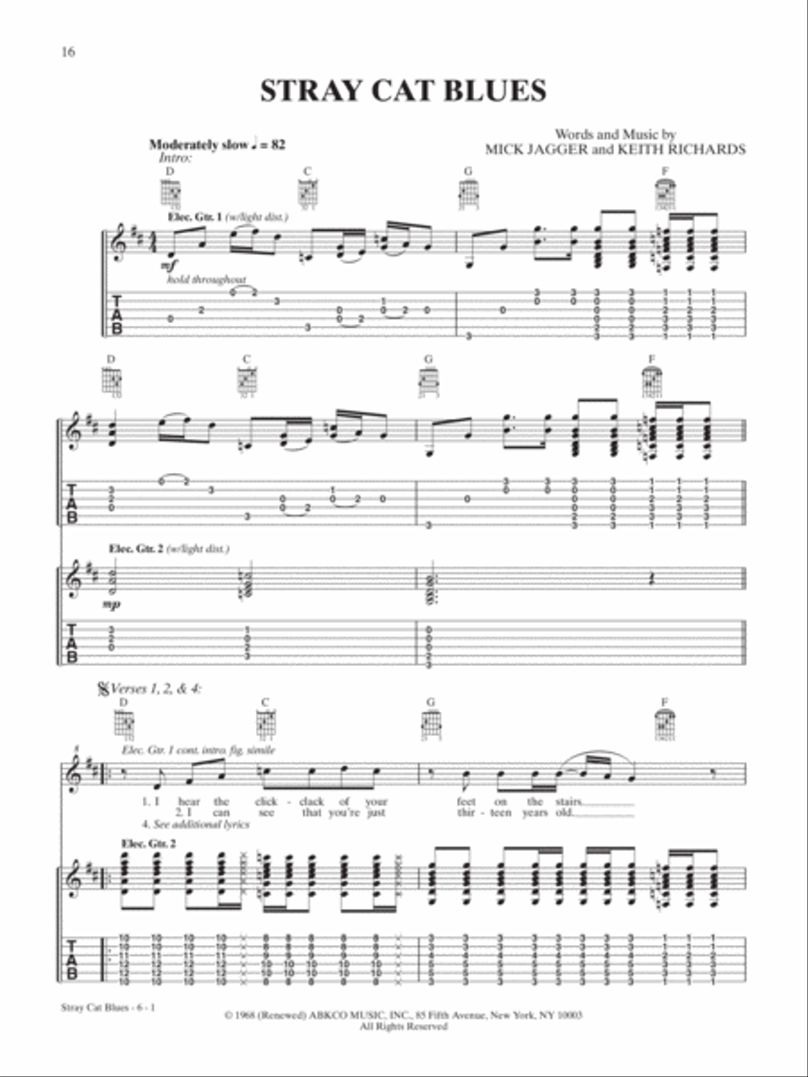 Rolling Stones -- Get Yer Ya-Ya's Out! Electric Guitar scores gallery preview page 4