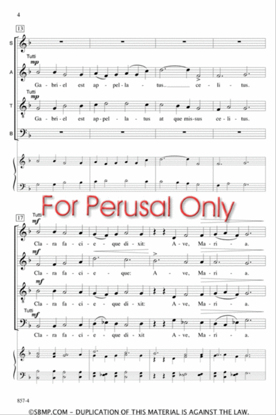 Cuncti simus - SATB Octavo 4-Part scores gallery preview page 3