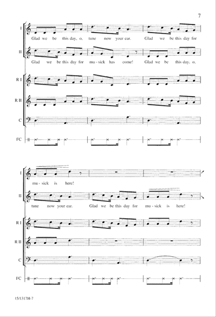 Glad We Be This Day Glad We Be This Day 3-Part scores gallery preview page 7