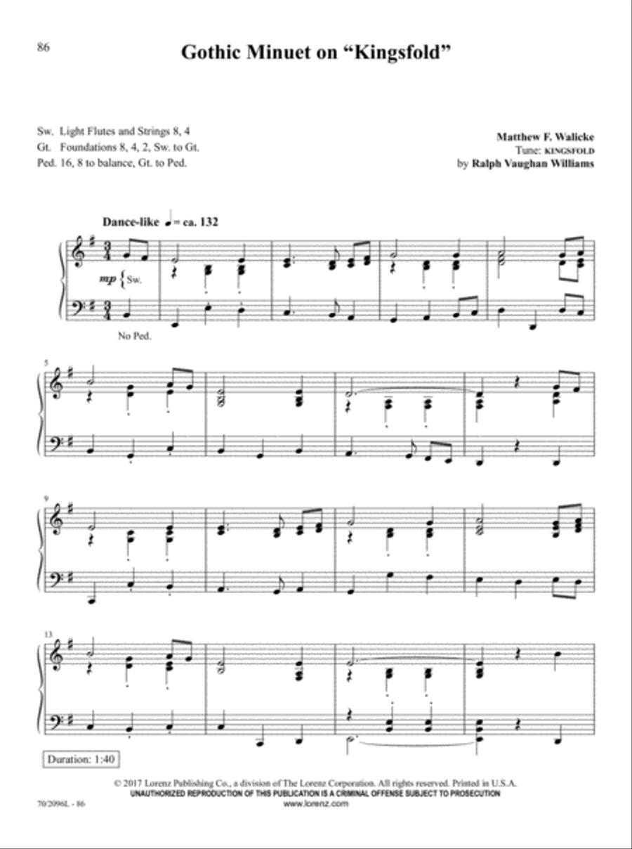 The Organist's Library, Vol. 63 Organ Solo scores gallery preview page 27