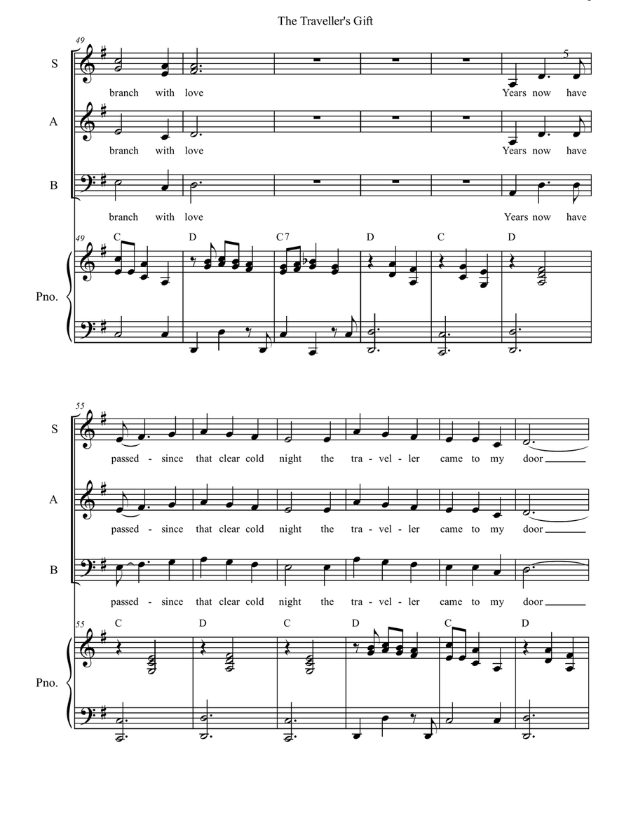 The Traveller's Gift The Traveller's Gift 3-Part scores gallery preview page 5