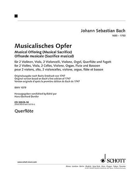 Musical Offering (Musical Sacrifice), BWV 1079