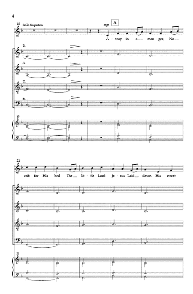 Away in a Manger - SATB divisi image number null