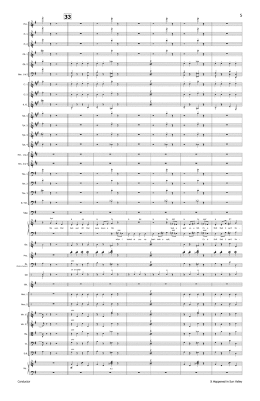 It Happened In Sun Valley - Score Only Full Orchestra scores gallery preview page 6