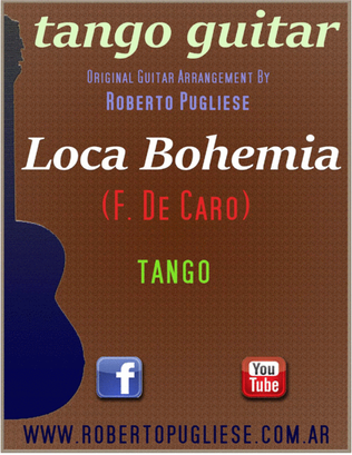 Book cover for Loca Bohemia - classic tango in concert guitar (F. De Caro)