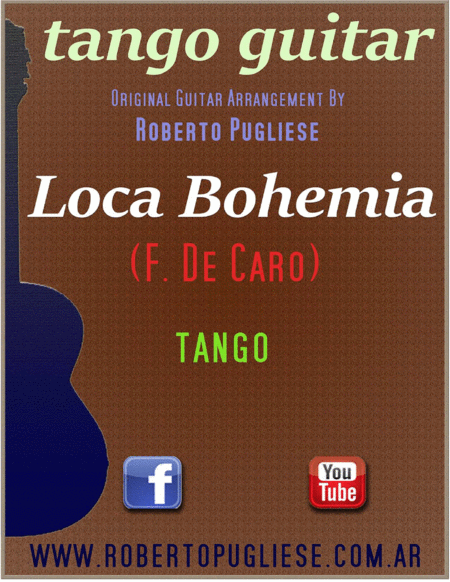 Loca Bohemia - classic tango in concert guitar (F. De Caro) image number null