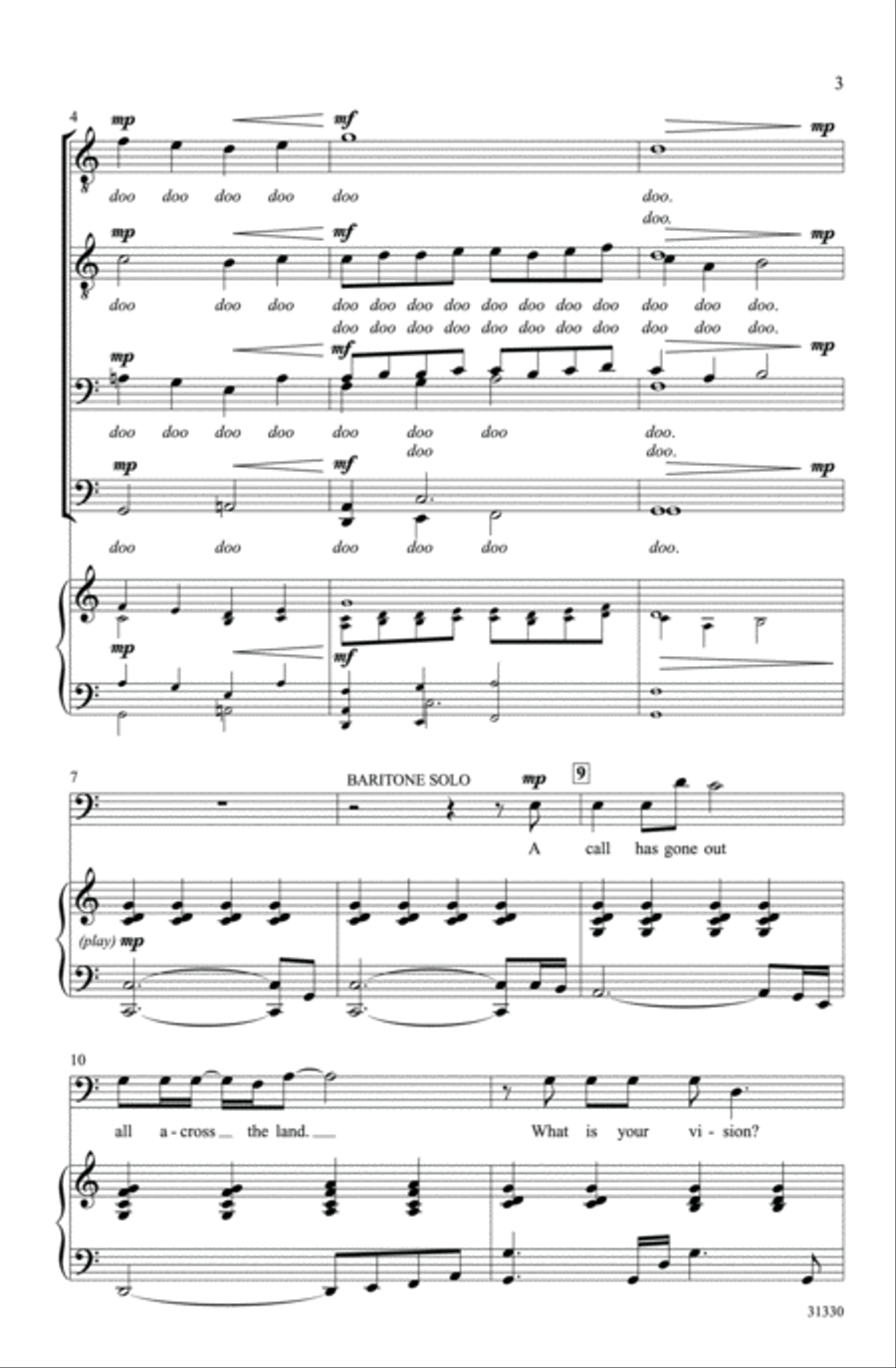 I Am That Man Men's Choir scores gallery preview page 3