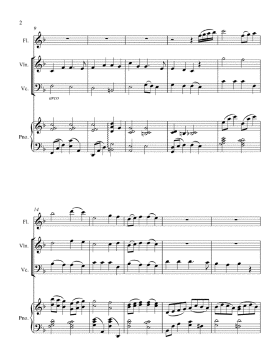 Hark The Herald Angel's Sing SCORE Full Orchestra scores gallery preview page 2