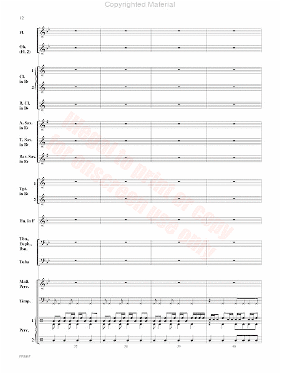 Junk Funk Concert Band scores gallery preview page 13