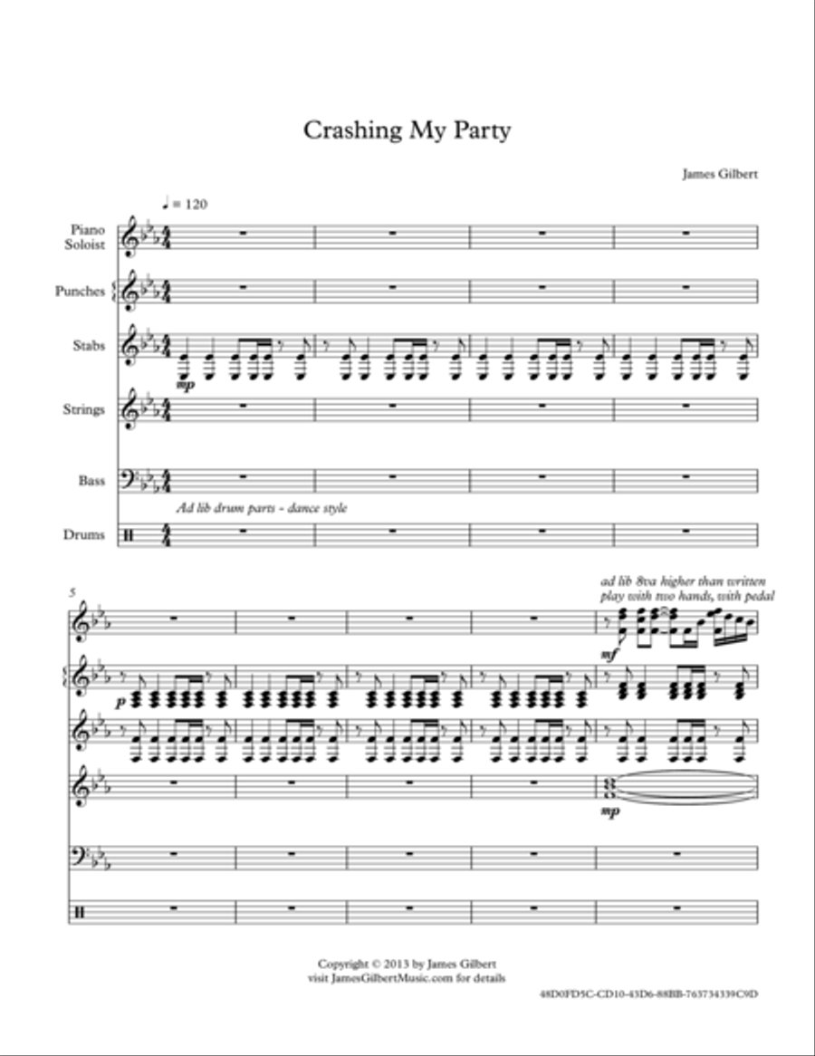 Crashing My Party Small Ensemble scores gallery preview page 1