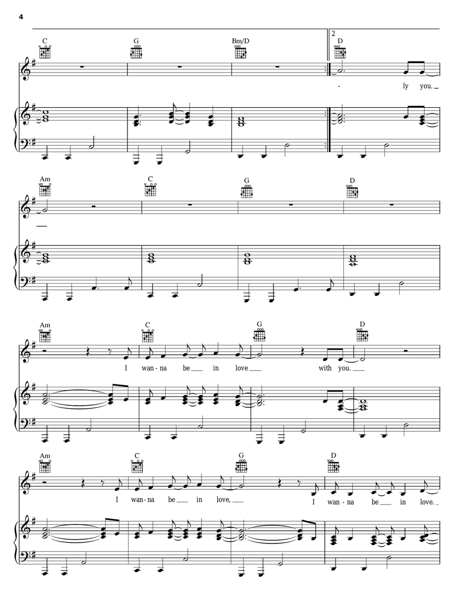 Blush (Only You) Piano, Vocal, Guitar scores gallery preview page 4