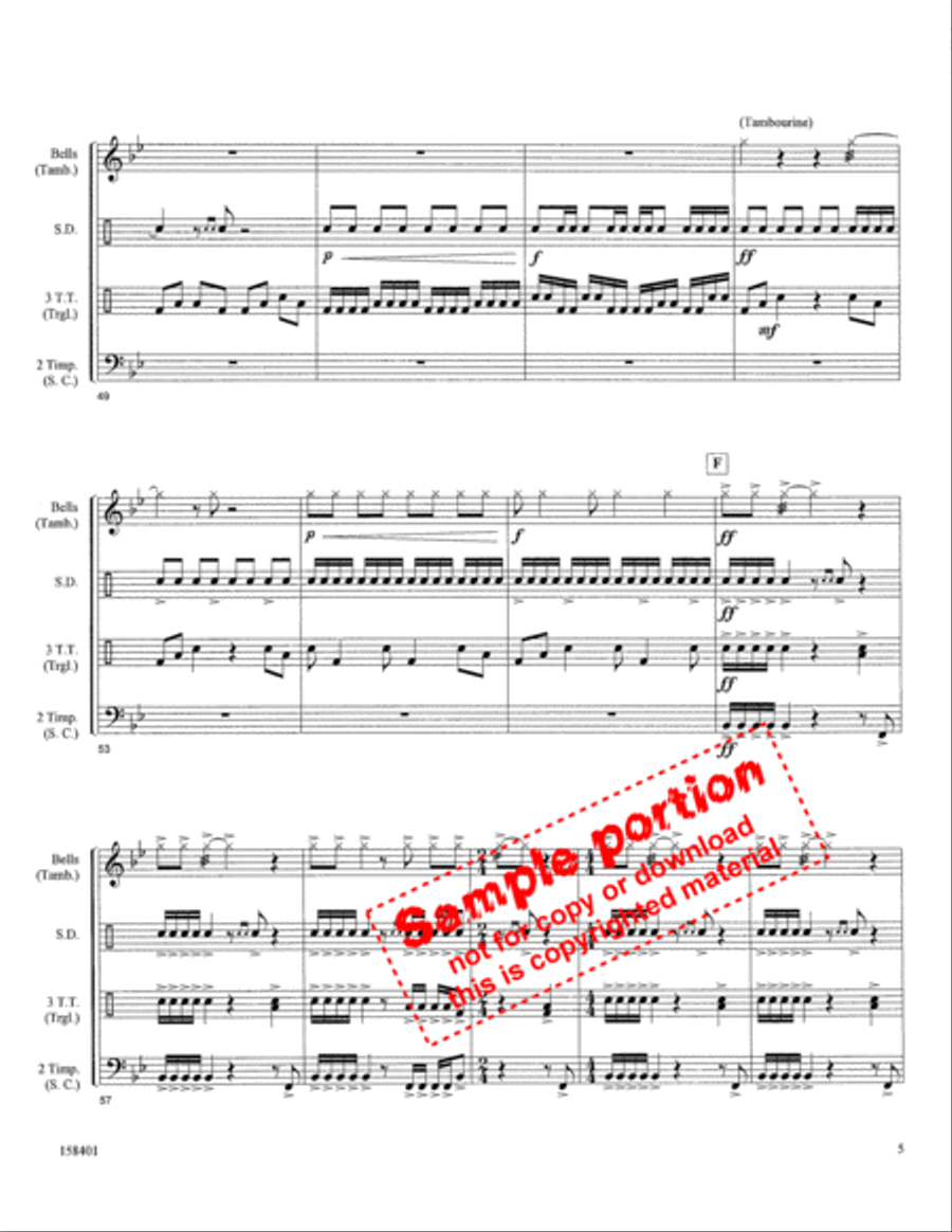 A Glorious Church Percussion scores gallery preview page 4