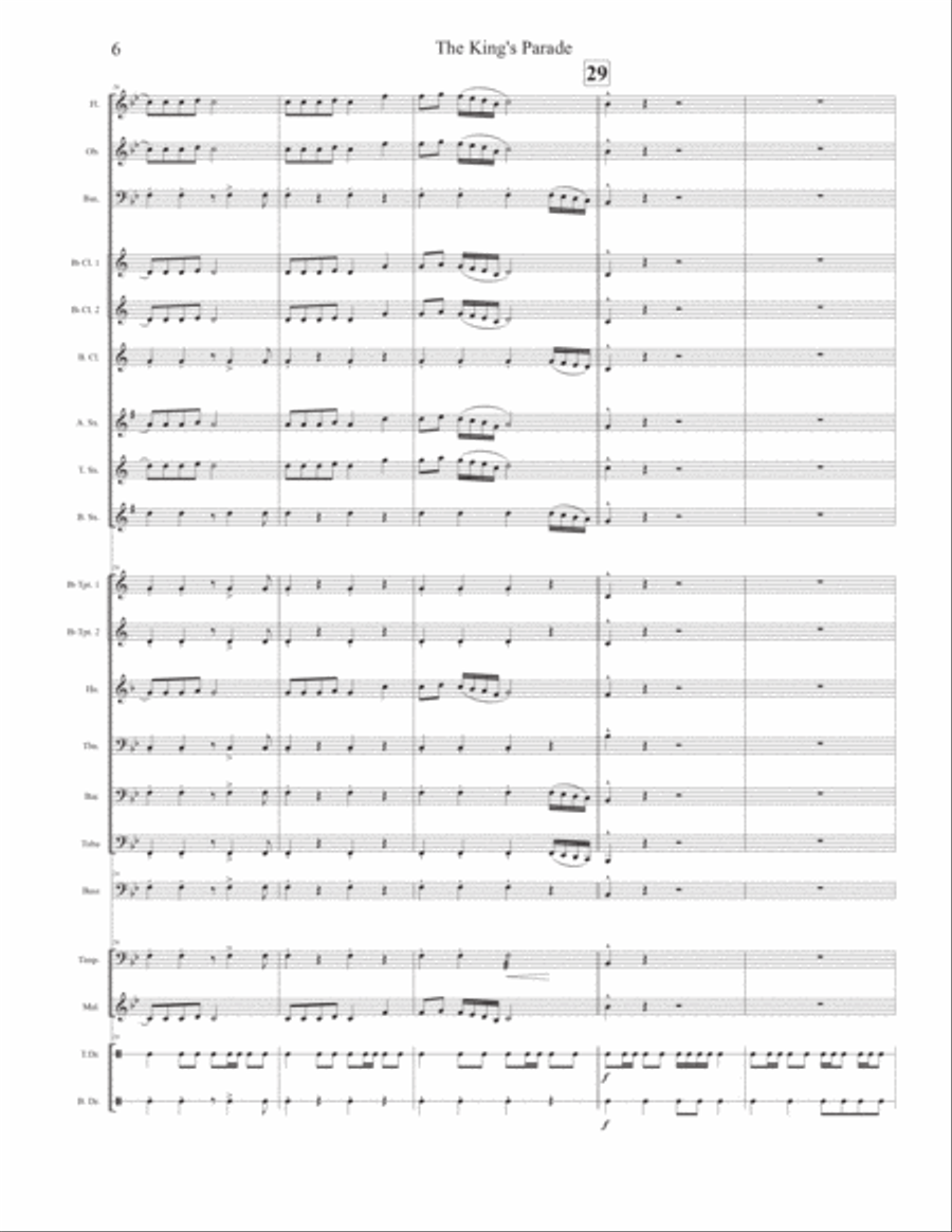 The King's Parade Concert Band scores gallery preview page 6