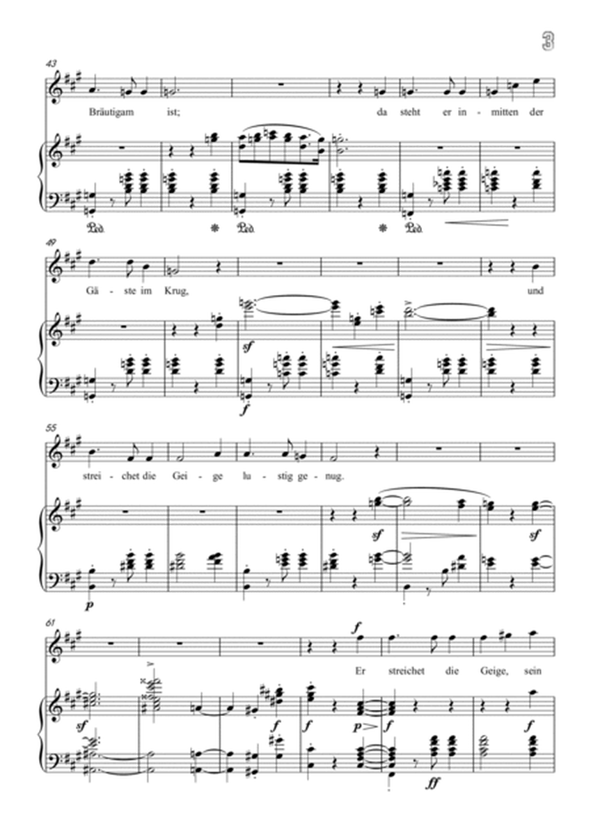 Schumann-Der Spielmann Op.40 No.4 in A Major for Voice and Piano