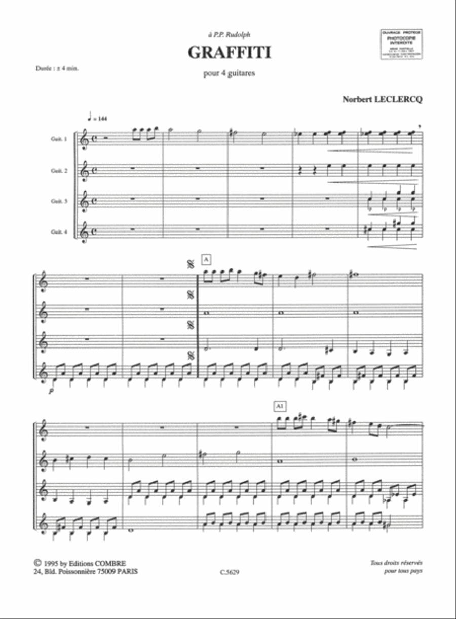 Graffiti Guitar Ensemble scores gallery preview page 2