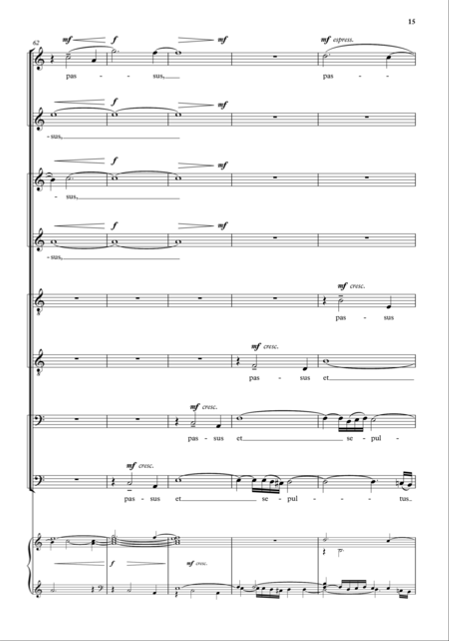 Crucifixus Reimagined Crucifixus Reimagined SSAATTBB scores gallery preview page 6