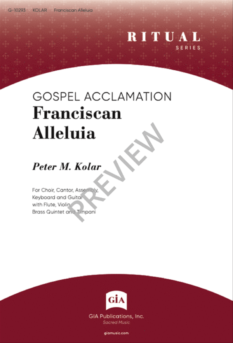 Franciscan Alleluia Franciscan Alleluia 4-Part scores gallery preview page 2