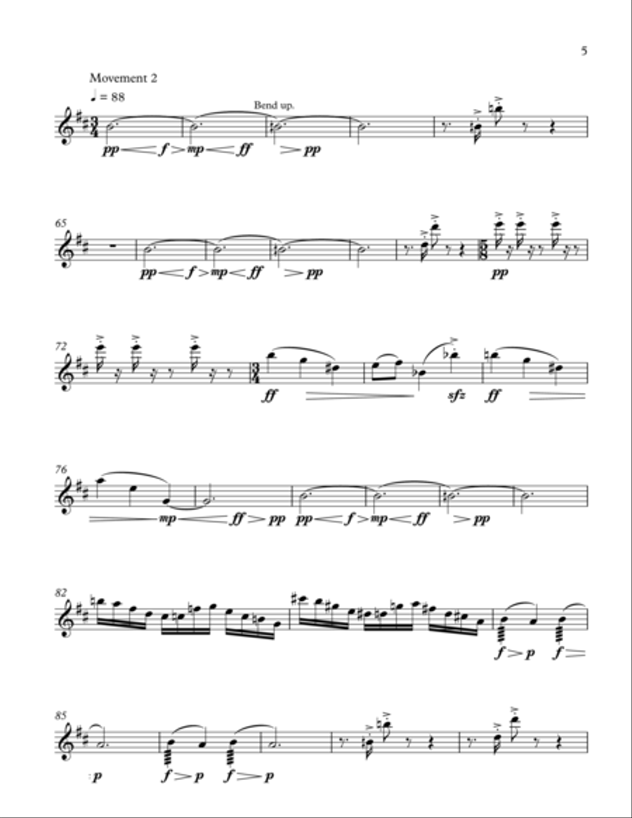 Solo for Flute - Dylan Hughes Flute Solo scores gallery preview page 5