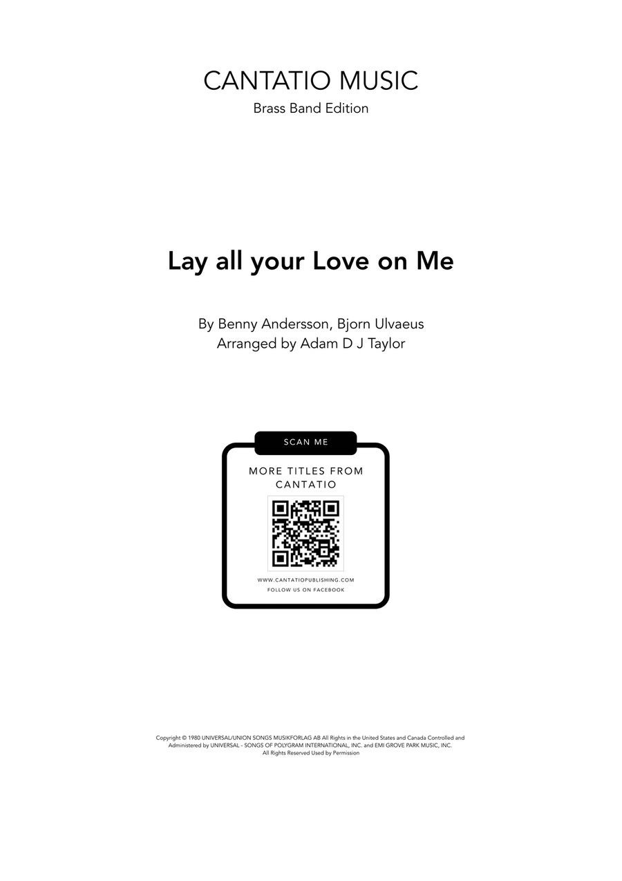 Book cover for Lay All Your Love On Me