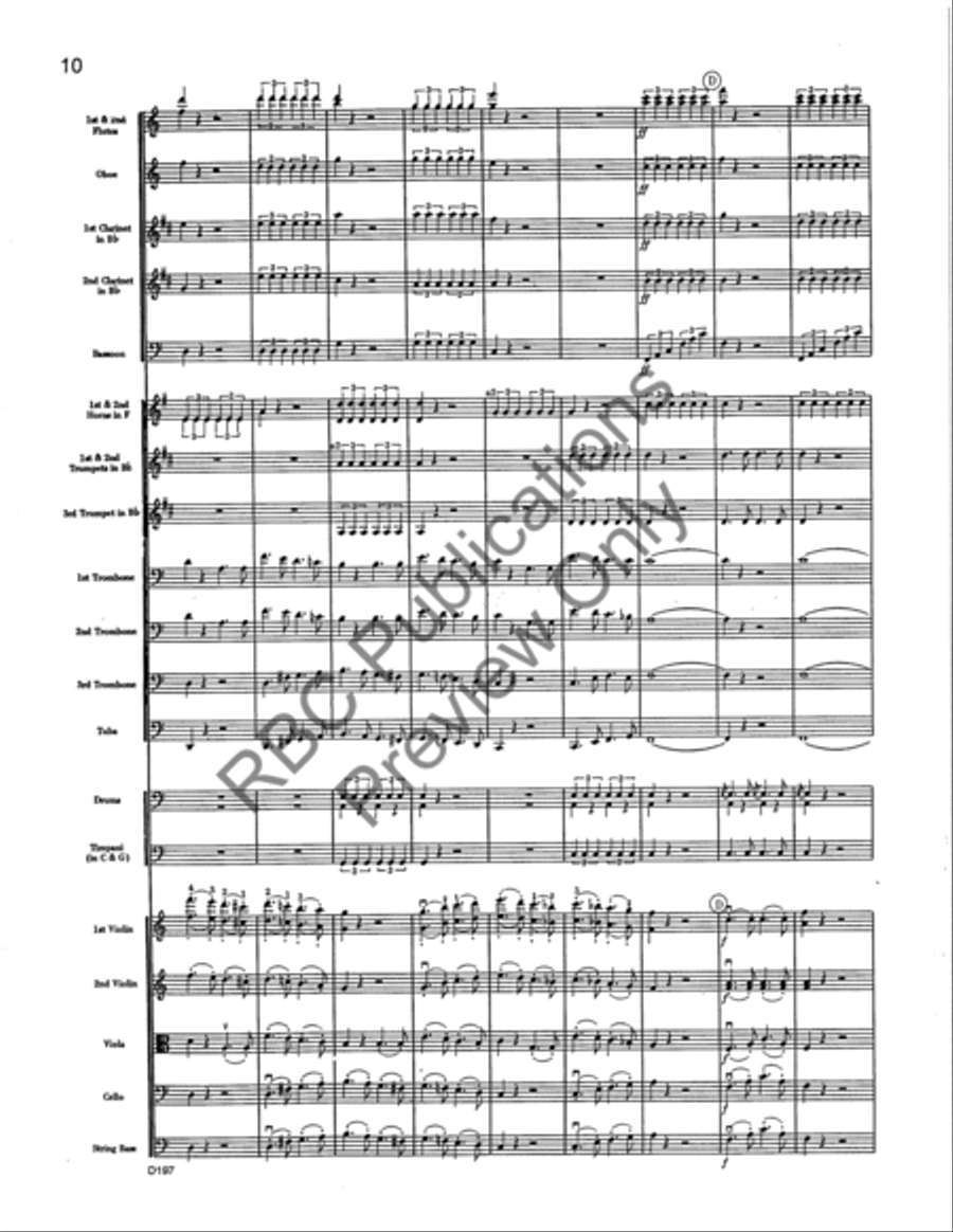 Symphony #9 In C Major Mvt. 1 Full Orchestra scores gallery preview page 11