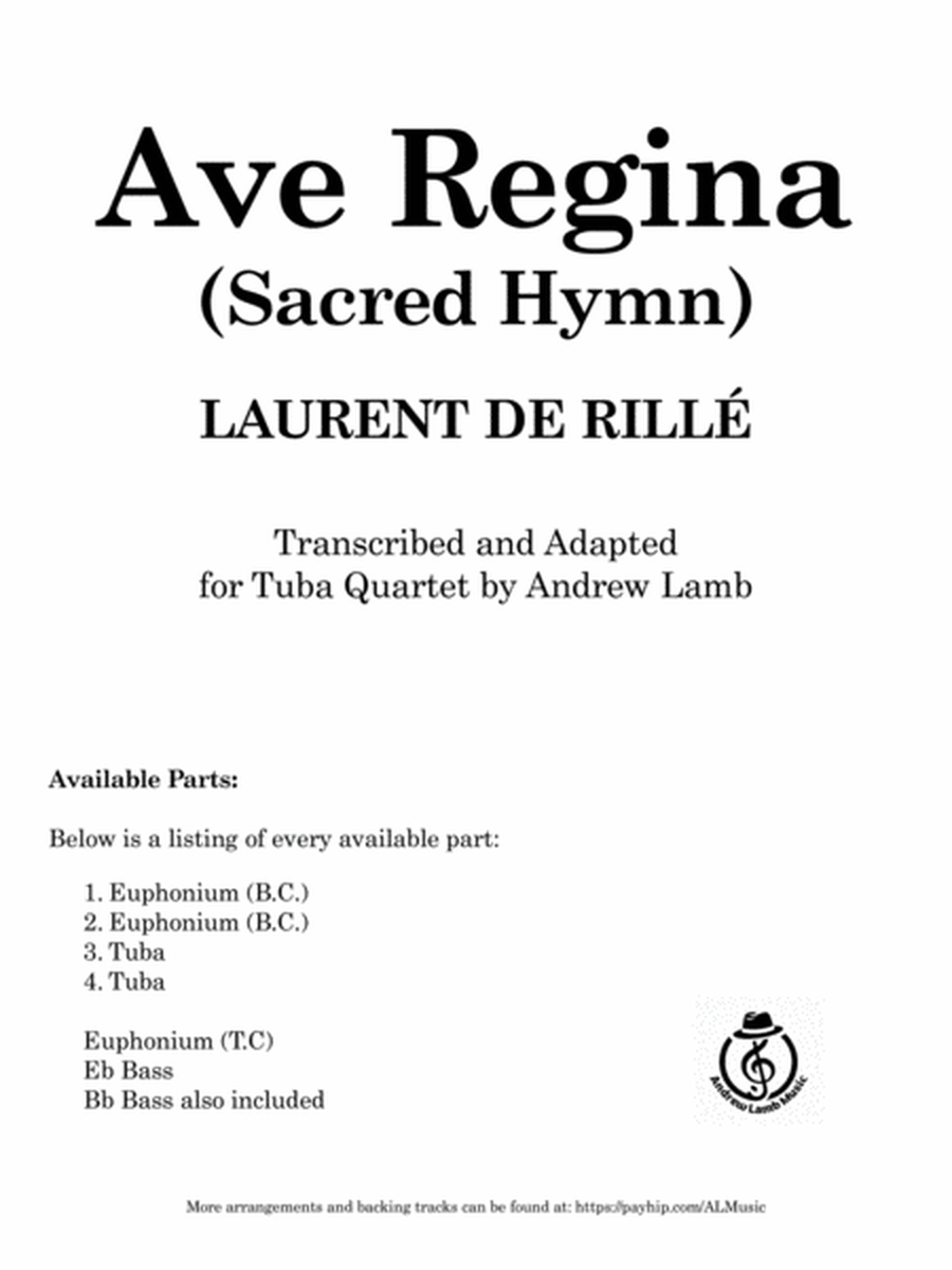 Ave Regina (for Tuba Quartet) image number null