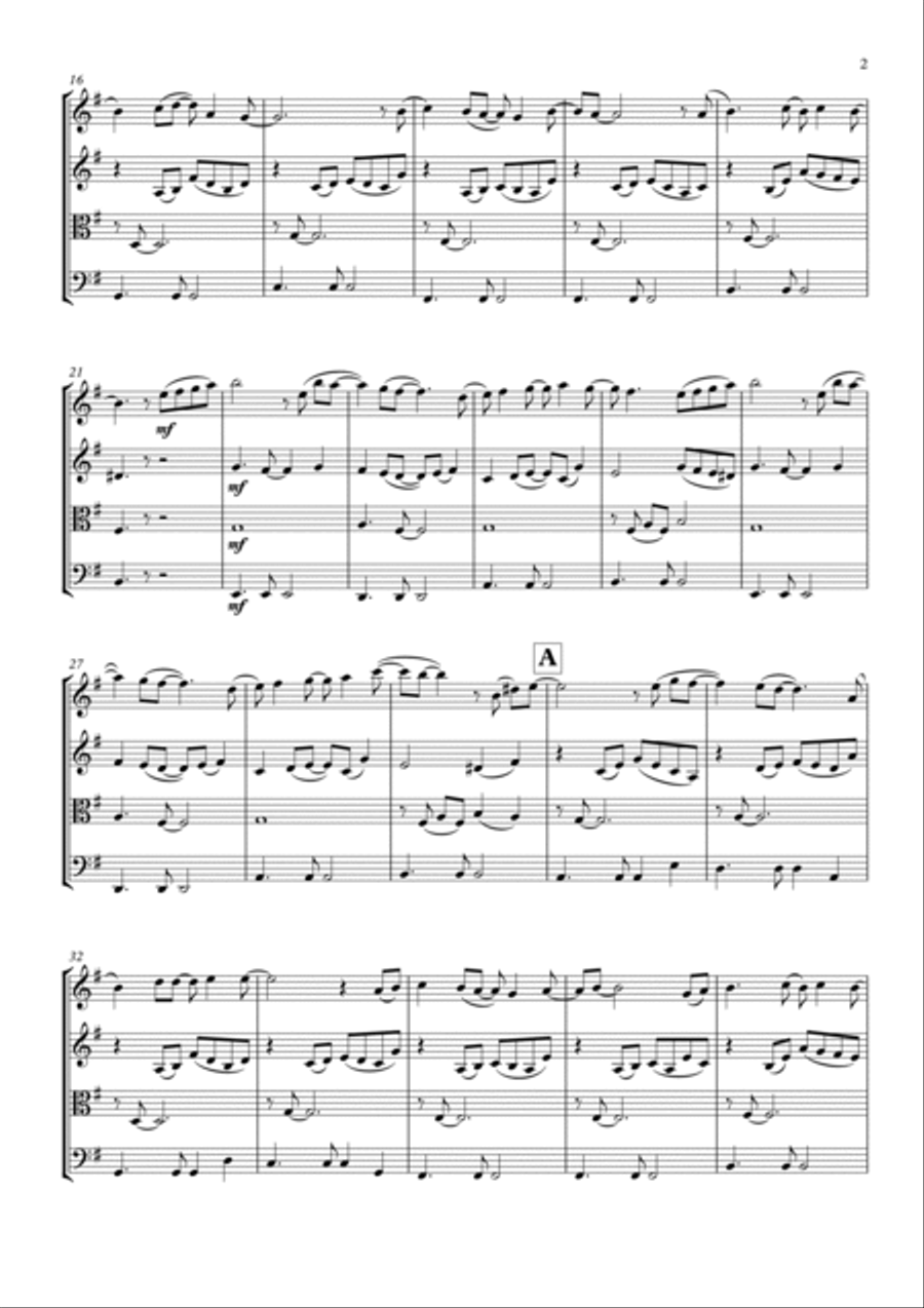 Mary, Did You Know? Mary, Did You Know? String Quartet scores gallery preview page 3