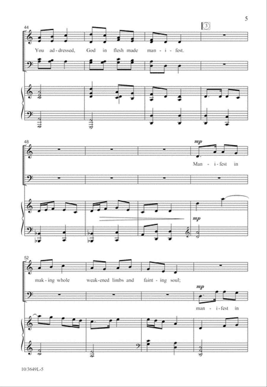God Made Manifest God Made Manifest 4-Part scores gallery preview page 5