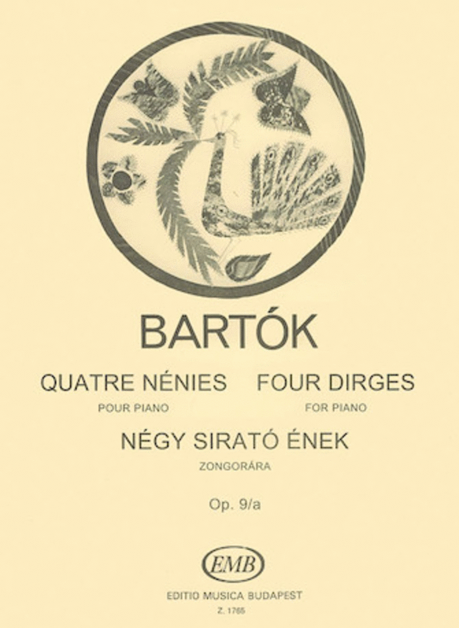 Four Dirges Op. 9a Piano Solo scores gallery preview page 1