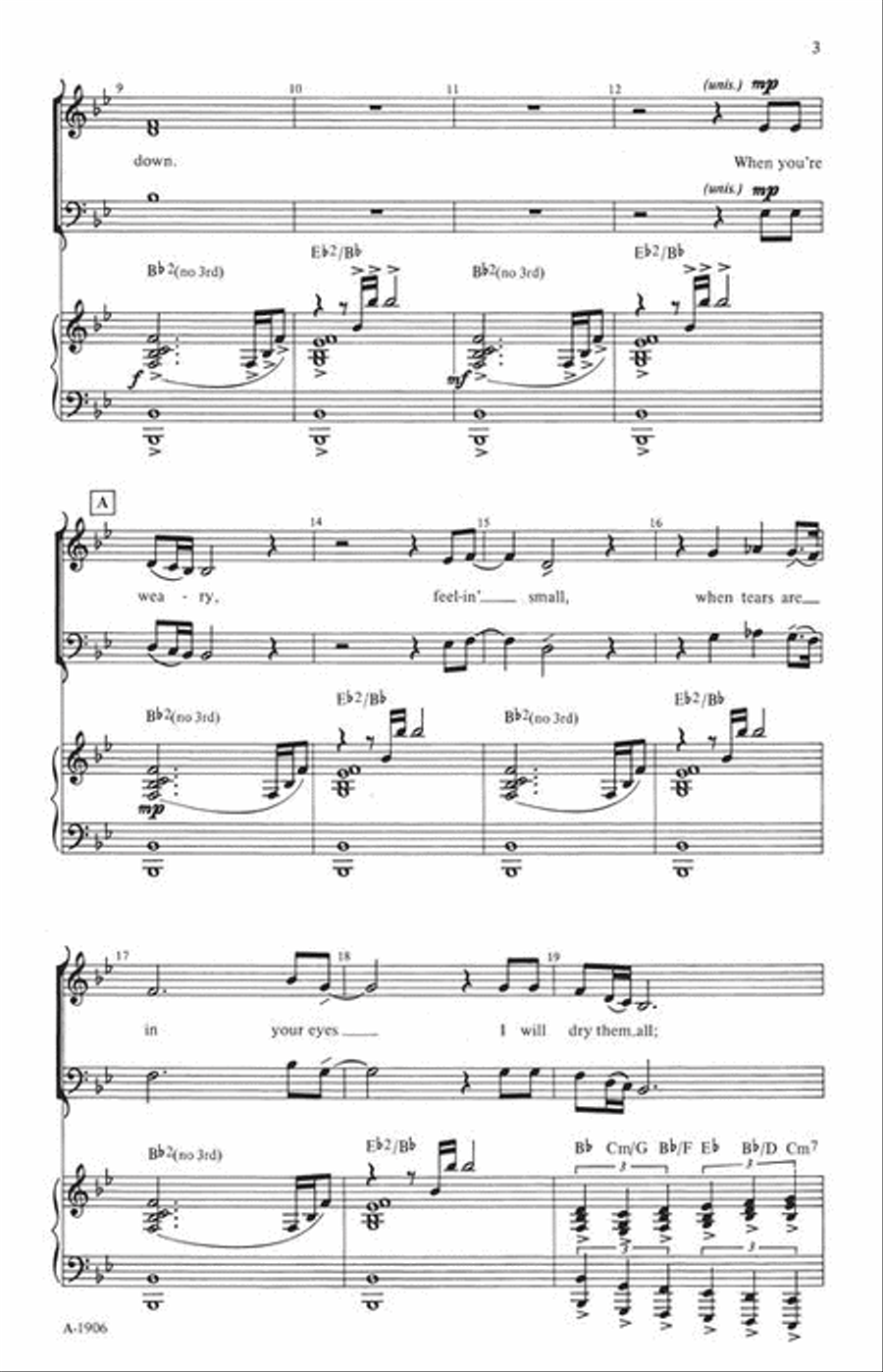 Bridge over Troubled Water 4-Part scores gallery preview page 4