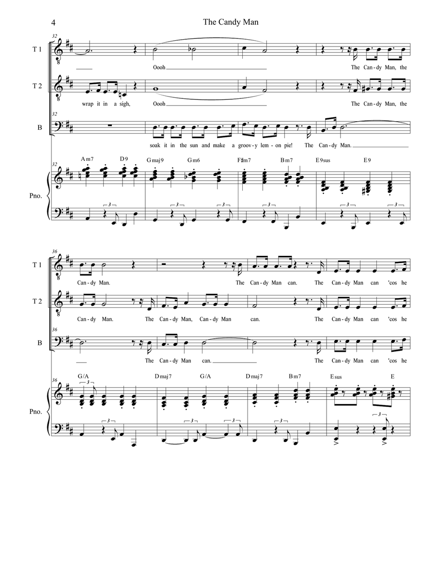 The Candy Man The Candy Man TTB scores gallery preview page 4