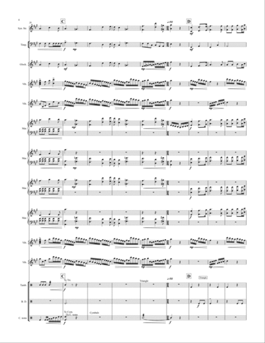 Kennst du das Land? Kennst du das Land? Percussion Ensemble scores gallery preview page 4