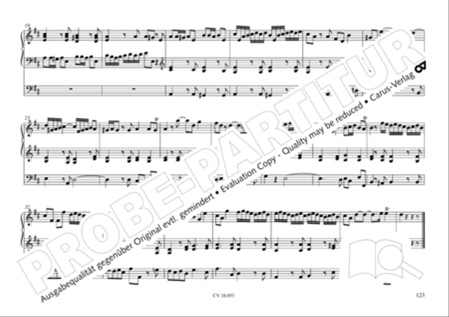 Das Husumer Orgelbuch von 1758 Organ Solo scores gallery preview page 124
